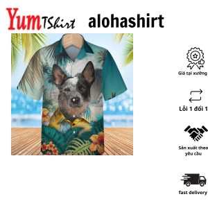 Australian Cattle Dog Summer Beach Hawaiian Shirt Hawaiian Shirts For Men Hawaiian Shirts For Men Aloha Beach Shirt