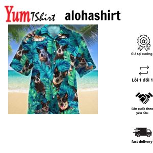 Australian Cattle Dog 3D All Over Printed Hawaiian Shirt Dog Hawaiian Shirt Men’s Hawaii Shirt Summer Gifts For Dog Lover