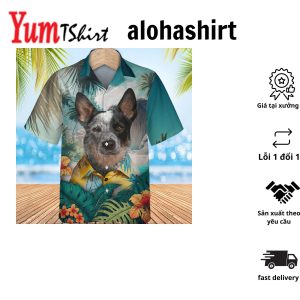 Australian Cattle Dog Outback 3D Hawaiian Shirt Beach Day