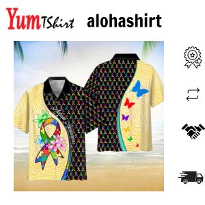 Autism Awareness Unique Pattern Hawaii Shirt New Collection Button Down Short Sleeves Hawaiian Full Print Shirt