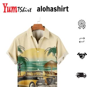 Auto Beach Hawaiian Vintage Shirt for Men and Women