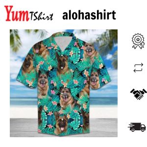 Awesome Beagle Cute Dog Christmas Flower Hawaiian Shirt For Men Gift For Dog Lovers