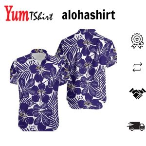Baltimore Ravens 2 Flower Hawaii Shirt And Shorts Summer Collection