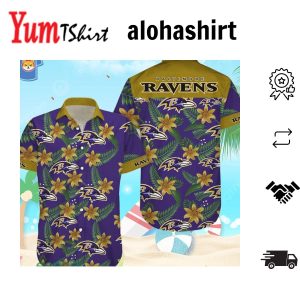 Baltimore Ravens 3D Logo Summer For Men All Over Printed Hawaiian Shirt Best Summer Gift For Fans