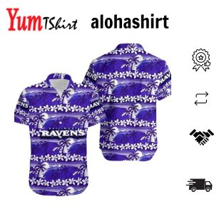 Baltimore Ravens Coconut Trees NFL Gift For Fan Hawaii Shirt And Short