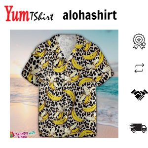 Banana Hawaiian Shirt Banana Leopard Hawaiian Aloha Beach Shirt