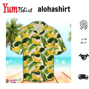 Banana Hawaiian Shirt Banana Pattern Aloha Shirt Hawaiian Aloha Beach Shirt