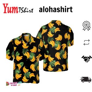 Banana & Tropical Palm Leaves Hawaiian Shirt