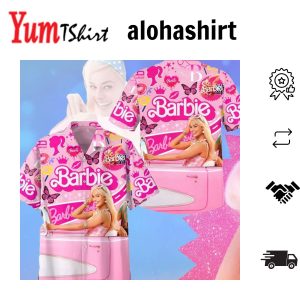 Barbie Movie Bachelorette Party Hawaiian Shirt