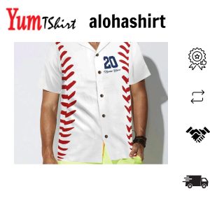 Baseball Basic Pattern Custom Hawaiian Shirt Custom Hawaiian Shirt With Name Custom Hawaiian Shirt Hawaiian Shirt For Logo Summer Party