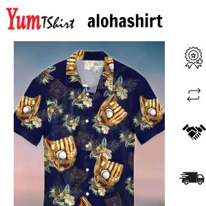 Baseball Catcher Tropical Hawaiian Shirt Summer Gift Hawaiian Shirts For Men Aloha Beach Shirt