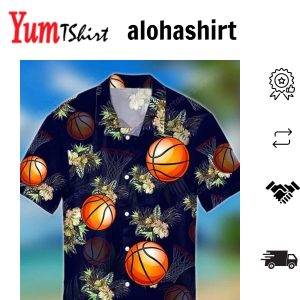 Basketball – Basketball Tropical Hawaiian Shirt Summer Gift Hawaiian Shirts For Men Aloha Beach Shirt