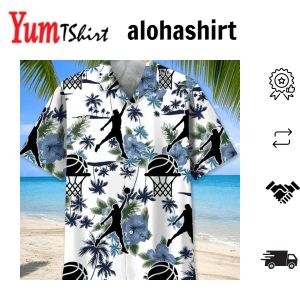 Basketball Hawaiian Nature Hawaiian Shirt For Men Basketball Player Shirt Basketball Gifts