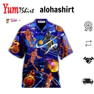 Basketball Jesus Black Aloha Hawaiian Shirts For Men And Women