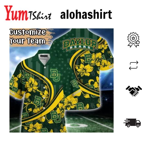 Ncaa Baylor Bears Grunge Polynesian Tattoo Hawaiian Shirt Aloha Shirt