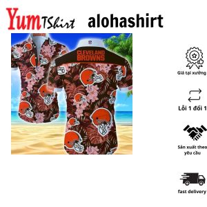 Beach Shirt Cleveland Browns Hawaiian Shirt Short Sleeve For Summer Collection Aloha