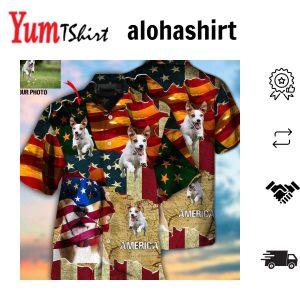 Beagle America Sunset Style Custom Photo Hawaiian Shirt