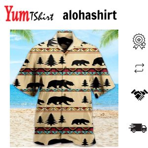 Bear Beige Hawaiian Shirt 3D Summer Gifts