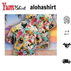 Bee Let Make Gorgeous Roses So Beautiful Hawaiian Shirt Aloha Short Sleeve Button Down Gift For Family Hawaiian Set Funny Hawaiian Shirt
