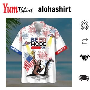 Bigfoot Activities In Vacation American Flag Aloha Hawaiian Shirts For Men And Women