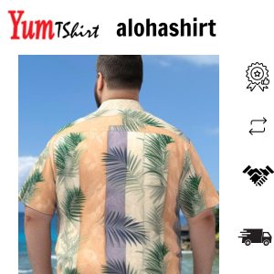 Big & Tall Hawaii Casual Fringe Coconut Leaf Free Seersucker Shirt