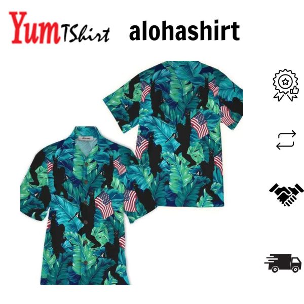 Bigfoot Believe Colorful Hawaiian Shirt
