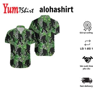 Bigfoot With Montana Flag Halloween Hawaiian Shirt Unisex Print Aloha Short Sleeve Casual Shirt