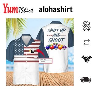 Billiard Custom Shirt 8 Pool Player Custom Name Hawaiian Shirt Personalized Aloha Shirt For Billiards Player
