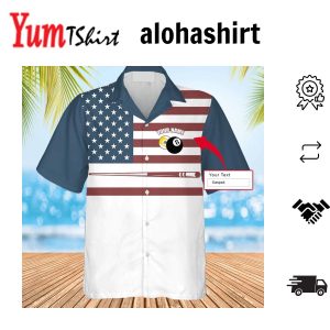 Billiard Custom Shirt Pool Player Custom Name Men Hawaiian Shirt Personalized Aloha Shirt For Billiards Player