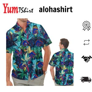 Boise State Broncos Floral Tropical Hawaiian Shirt for Men Women