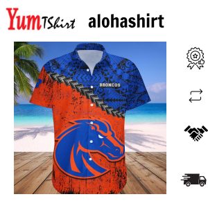 Boise State Broncos Hawaii Shirt Grunge Polynesian Tattoo – NCAA