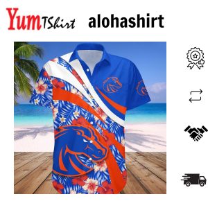 Boise State Broncos Hawaiian Shirt Sunshine Aloha Shirt