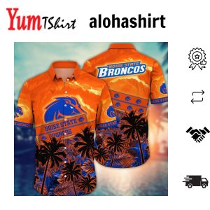 Boise State Broncos Hawaiian Shirt Sunshine Aloha Shirt