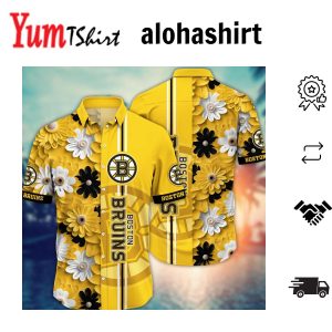 Boston Bruins NHL Hawaiian Shirt Custom Hiking Aloha Shirt