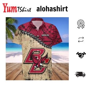 Boston College Eagles Hawaii Shirt Grunge Polynesian Tattoo – NCAA