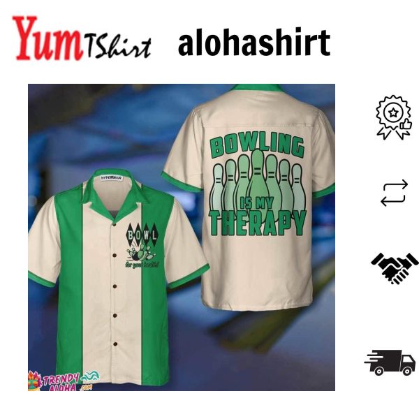 Simple Bowling Green White Tropical Unisex Hawaiian Shirts