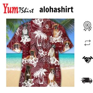Boxer Dog Hawaiian Shirt Gift For Dog Lover Shirts Animal Summer Shirts Hawaiian Shirt Men