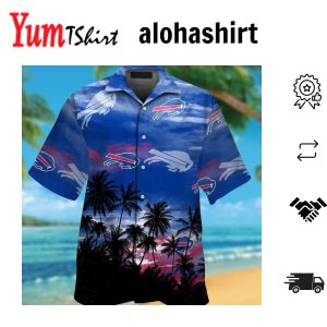 Buffalo Bills Classic Short Sleeve Button Up Tropical Hawaiian Shirt