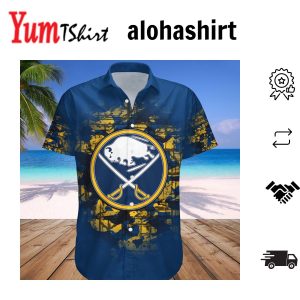 Buffalo Sabres Hawaii Shirt Flame Ball – NHL