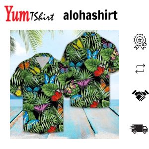 Book With Flower And Butterfly Hawaiian Shirt