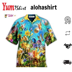 Butterfly Colorful In Dark Hawaiian Shirt