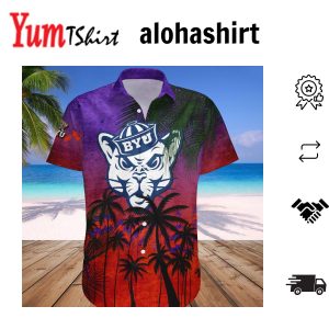 Byu Cougars Hawaii Shirt Coconut Tree Tropical Grunge – NCAA