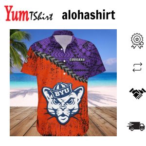 Byu Cougars Hawaii Shirt Grunge Polynesian Tattoo – NCAA