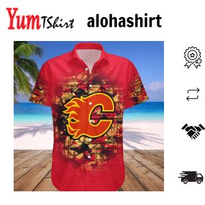 Calgary Flames Hawaii Shirt Camouflage Vintage – NHL