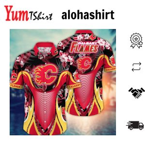 Calgary Flames NHL Hawaiian Shirt August Aloha Shirt
