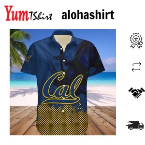 California Golden Bears Hawaii Shirt Basketball Net Grunge Pattern – NCAA