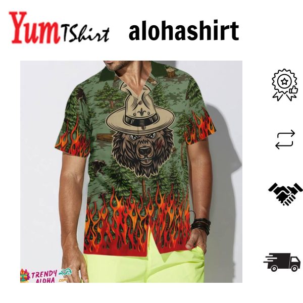 Durango Black Bear Red Hawaiian Shirt 3D Summer Gifts