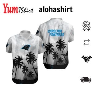 Carolina Panthers Coconut Trees NFL Gift For Fan Hawaiian Shirt & Short