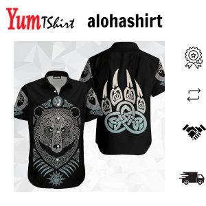 Celtic Bear Tattoo Viking Hawaiian Shirt For