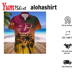 Central Michigan Chippewas Hawaii Shirt Coconut Tree Tropical Grunge – NCAA